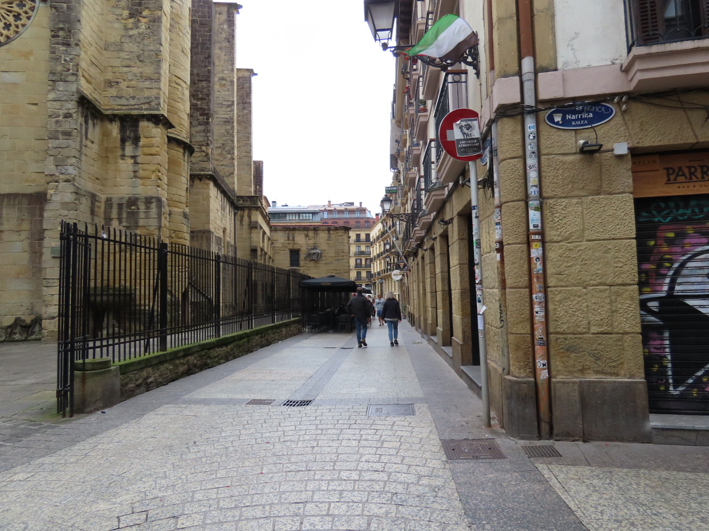 Basque Street The Basque Country. – Silver tops still wandering